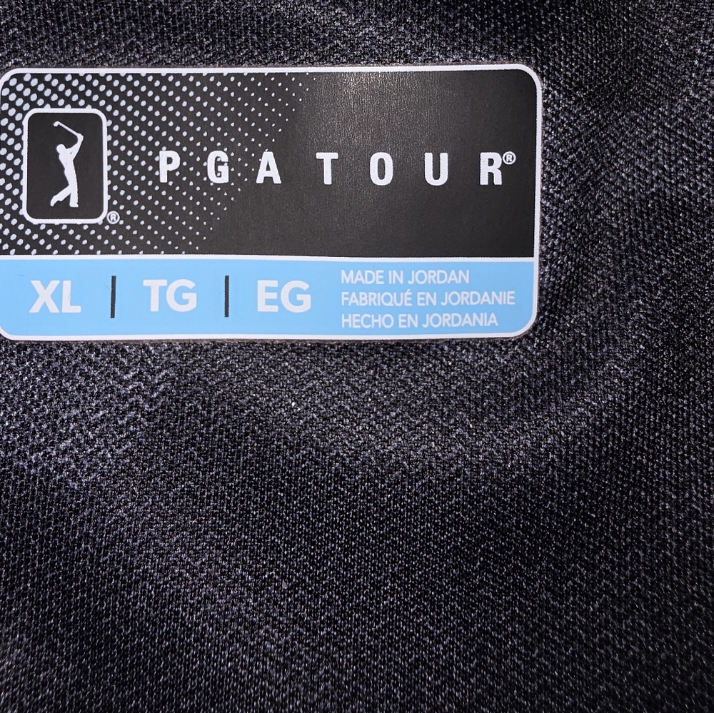 PGA TOUR Men's XL Camo Golf Polo Athletic Performance Shirt Gray Sportswear Dads - Picture 3 of 7